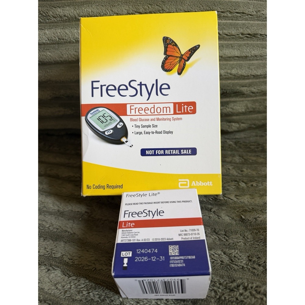 Freestyle Freedom Lite Blood Glucose Monitoring System 1-Kit With Testing Strips
